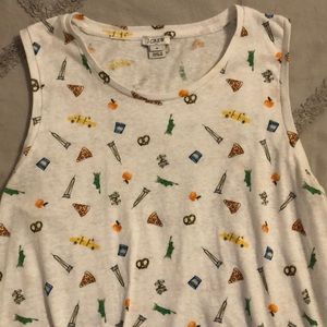 NYC inspired J. Crew tie front tank